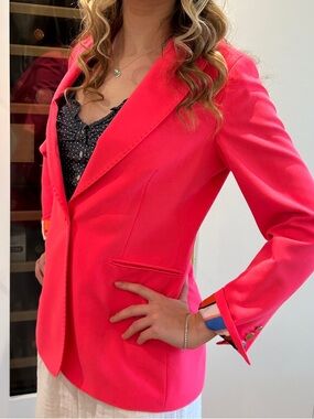 Vilagallo Hot Pink Tailored Blazer Medium